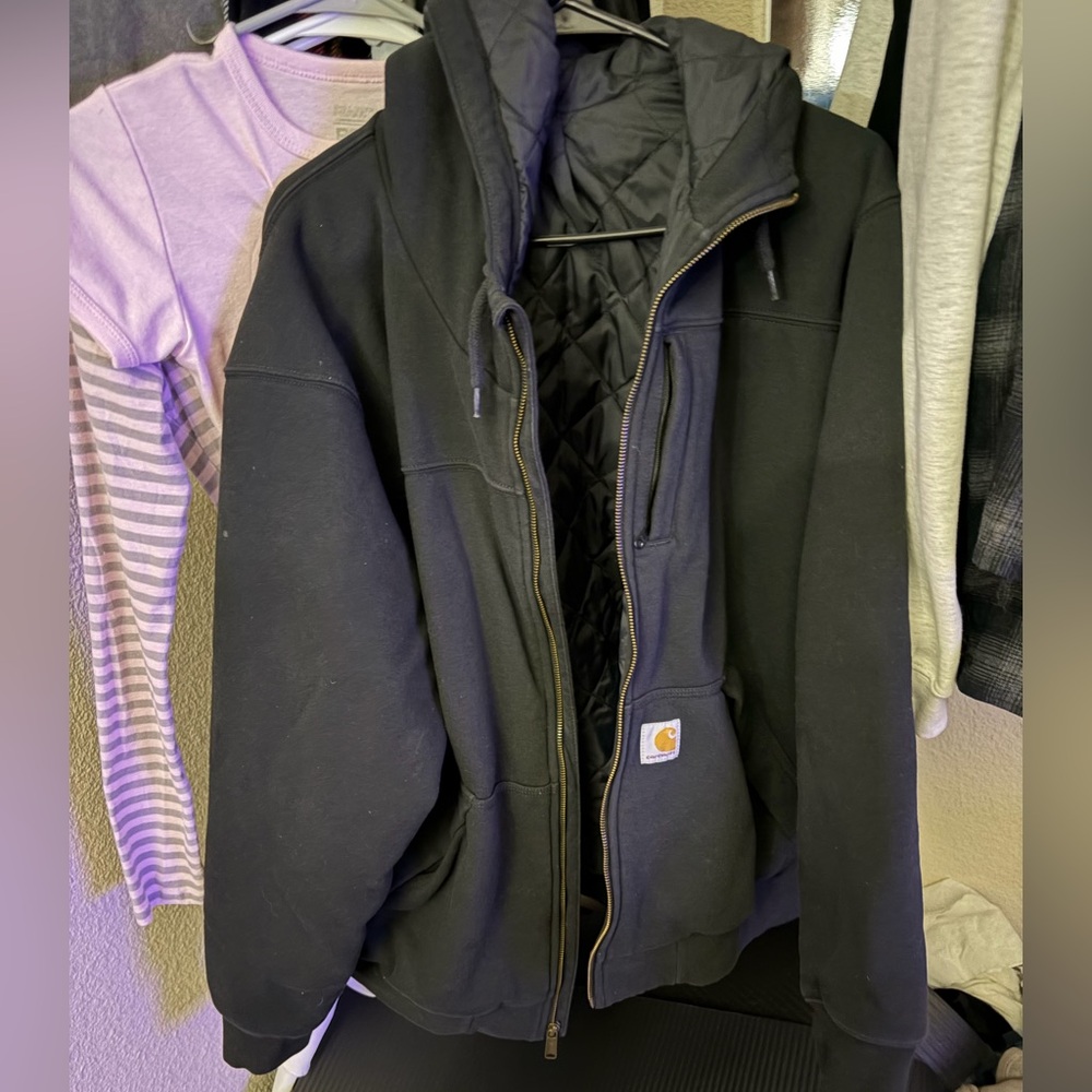 Carhartt Rain Defender® Relaxed Fit Midweight Quilt-Lined Full-Zip Sweatshirt